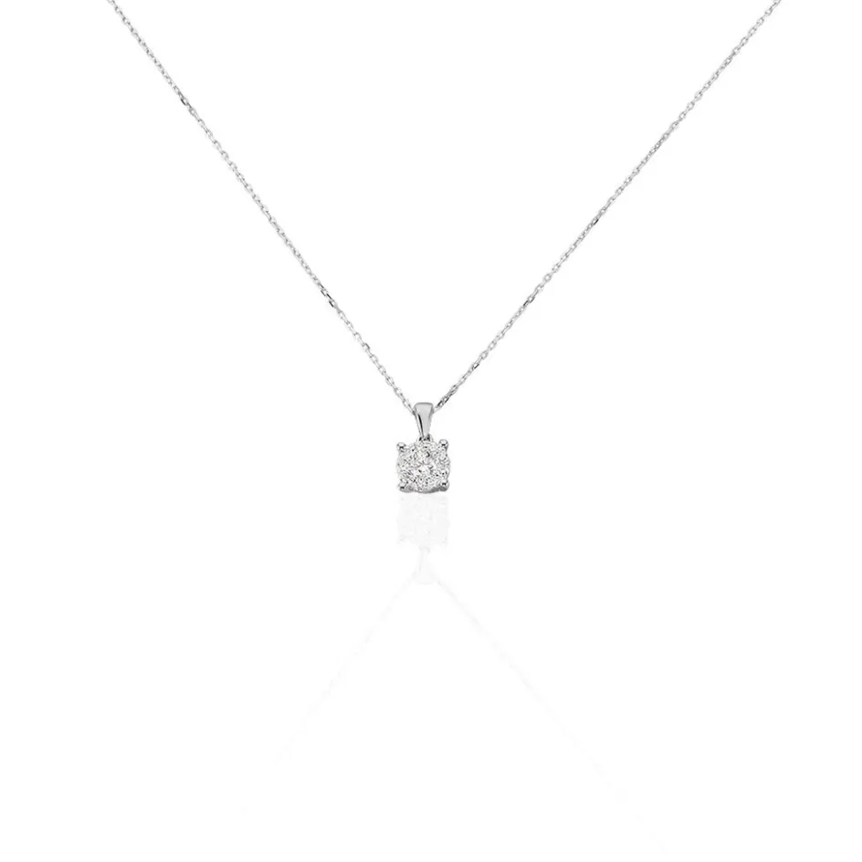 Outlet Histoire d'Or Collier Artemis Or Blanc Diamant