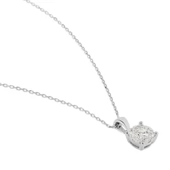 Outlet Histoire d'Or Collier Artemis Or Blanc Diamant