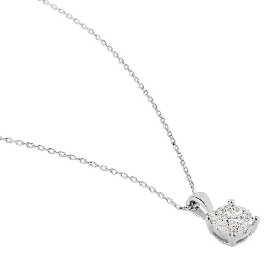 Outlet Histoire d'Or Collier Artemis Or Blanc Diamant