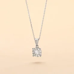 Outlet Histoire d'Or Collier Artemis Or Blanc Diamant