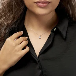 Outlet Histoire d'Or Collier Artemis Or Blanc Diamant