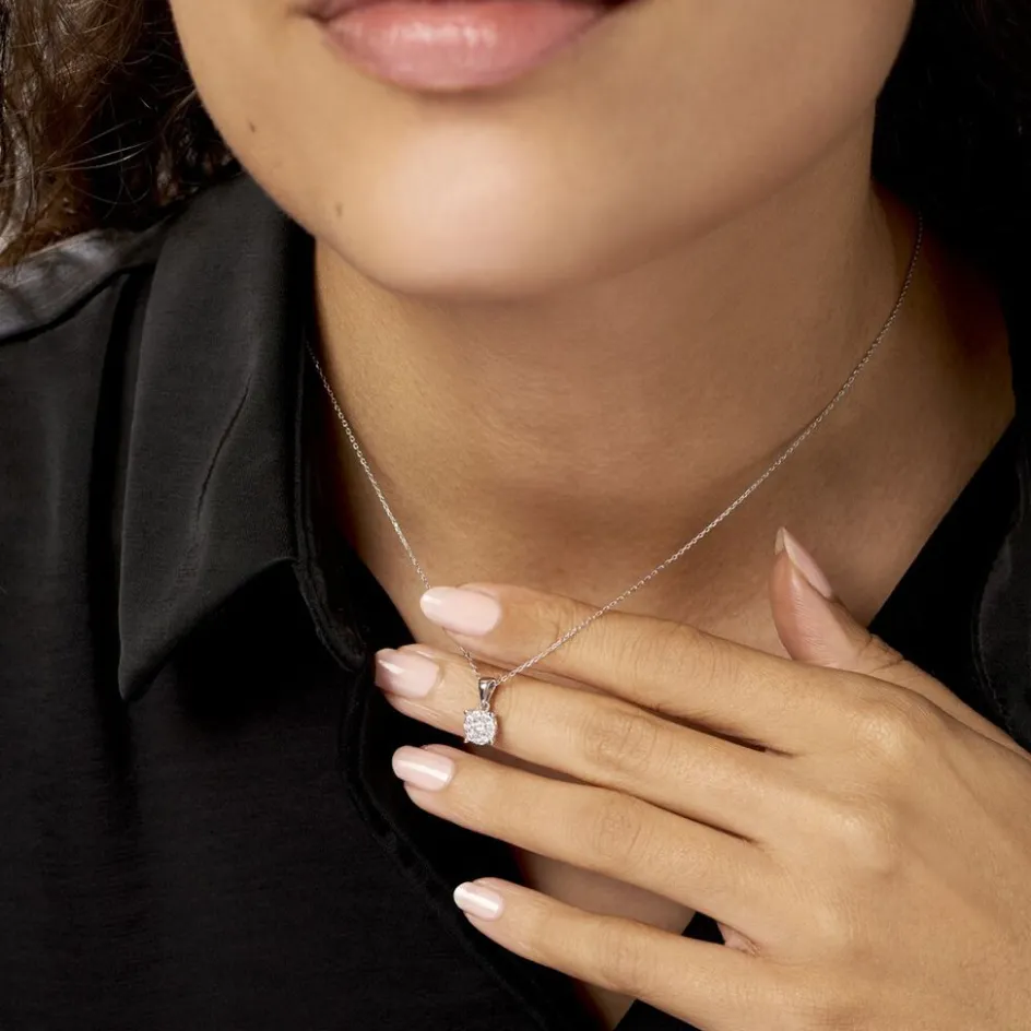 Outlet Histoire d'Or Collier Artemis Or Blanc Diamant