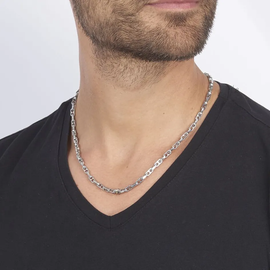 Clearance JOURDAN Collier Astrig Or Acier Bicolore