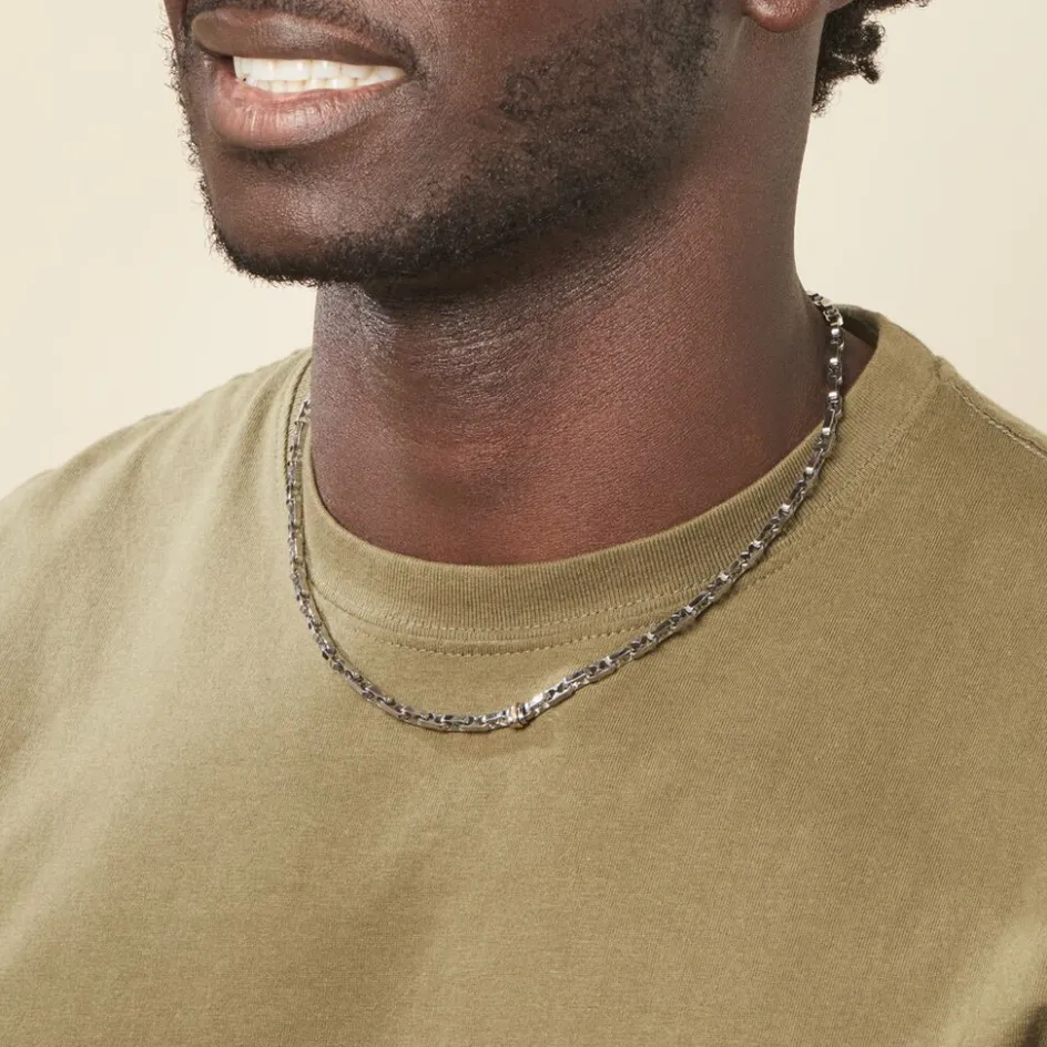 Clearance JOURDAN Collier Astrig Or Acier Bicolore