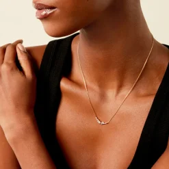 Outlet Histoire d'Or Collier Aurena Plaqué Or Jaune Oxyde De Zirconium