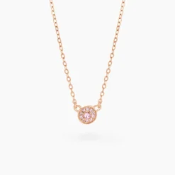 New Histoire d'Or Collier Auxana Argent Rose Oxyde De Zirconium argent rose oxyde violet