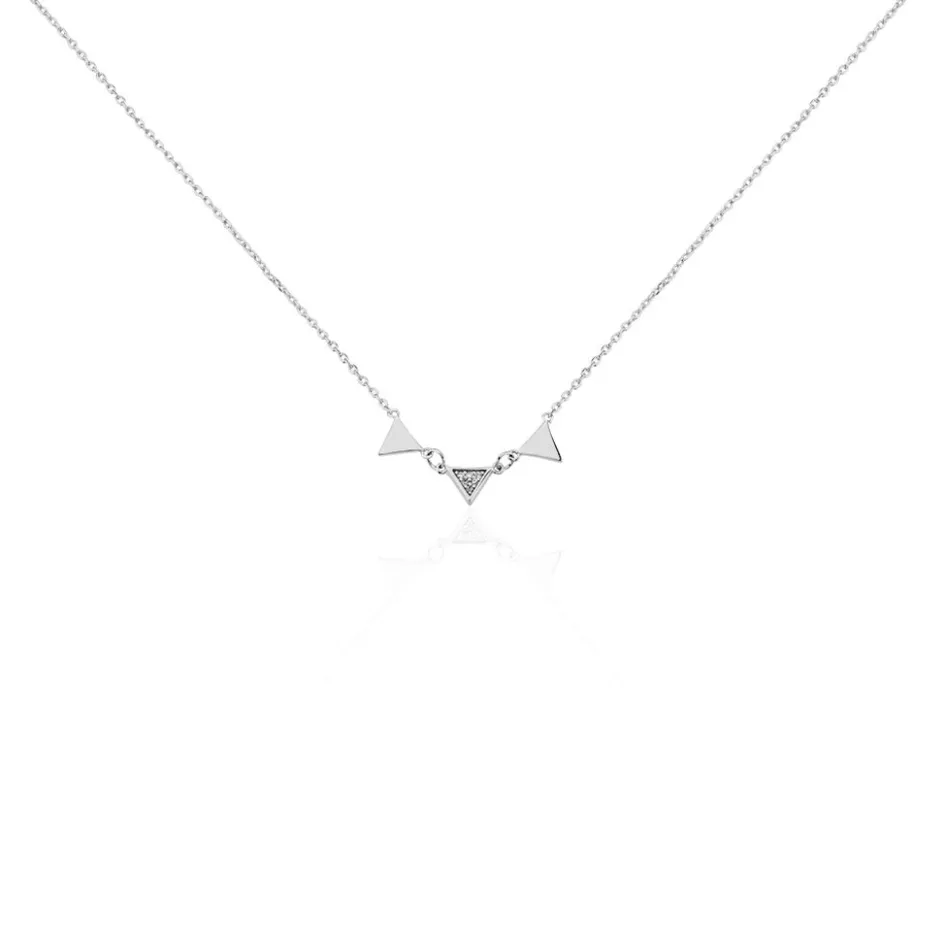 Sale Histoire d'Or Collier Bartoumieu Argent Blanc Oxyde De Zirconium