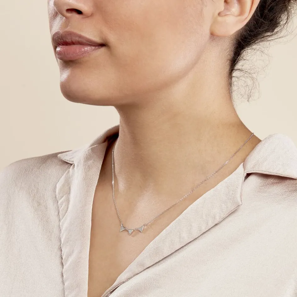 Sale Histoire d'Or Collier Bartoumieu Argent Blanc Oxyde De Zirconium