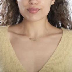 Outlet Histoire d'Or Collier Beavis or jaune