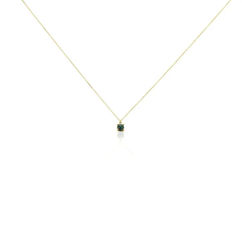 Sale Histoire d'Or Collier Campsis Or Jaune Malachite