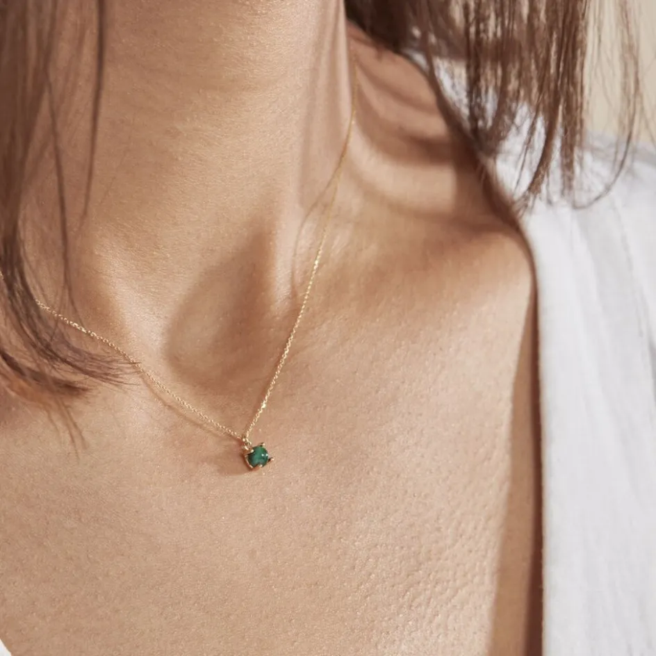 Sale Histoire d'Or Collier Campsis Or Jaune Malachite