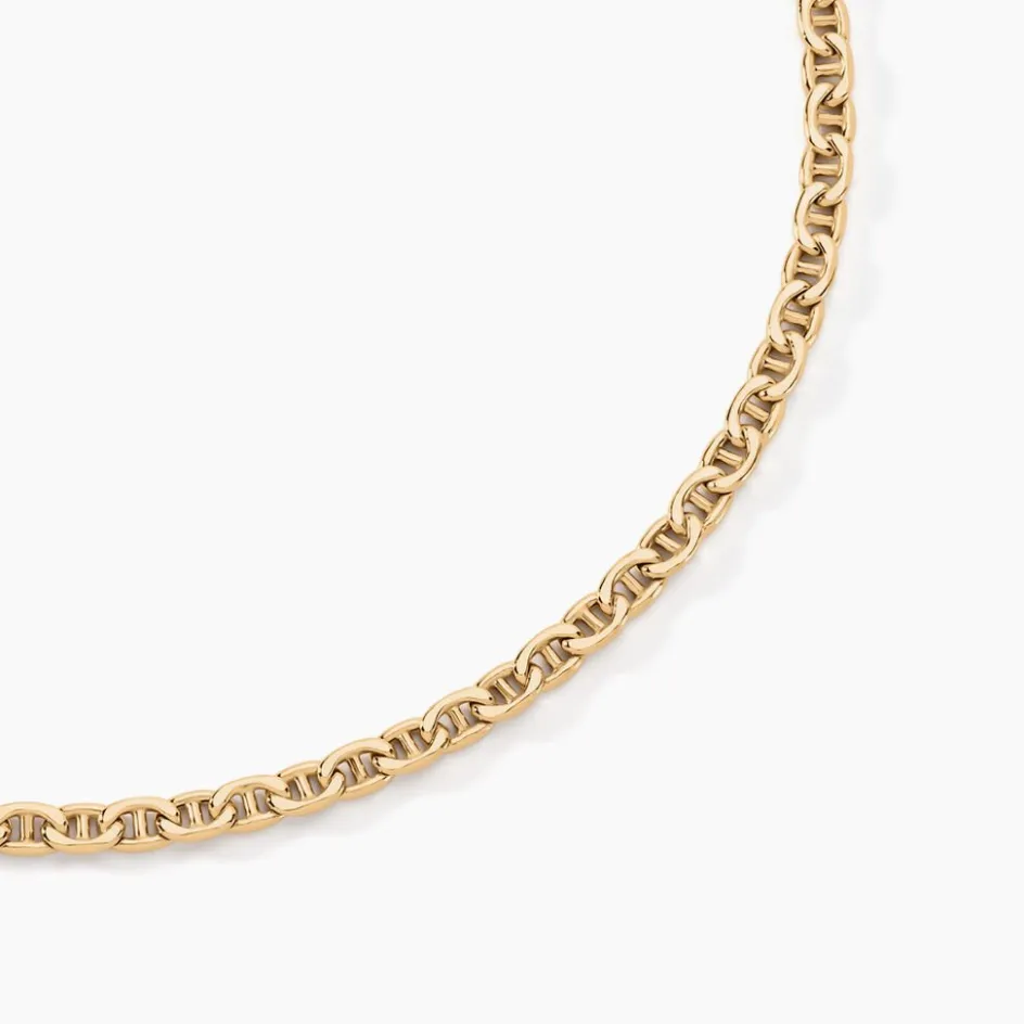 Best Histoire d'Or Collier Capucin Or Jaune Maille Marine Plate
