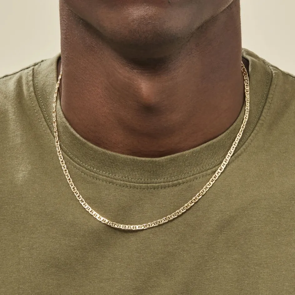 Best Histoire d'Or Collier Capucin Or Jaune Maille Marine Plate