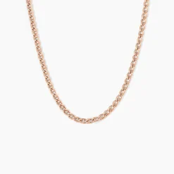 Histoire d'Or Collier Capucin Or Rose Maille Marine Plate* Colliers|Colliers