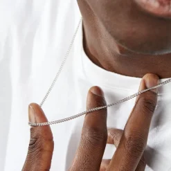 Outlet Histoire d'Or Collier Casper Argent Blanc