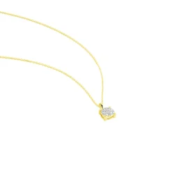 Histoire d'Or Collier Charlene Or Jaune Diamant Synthetique or jaune diamant synthétique blanc