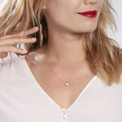 Histoire d'Or Collier Charlene Or Jaune Diamant Synthetique or jaune diamant synthétique blanc