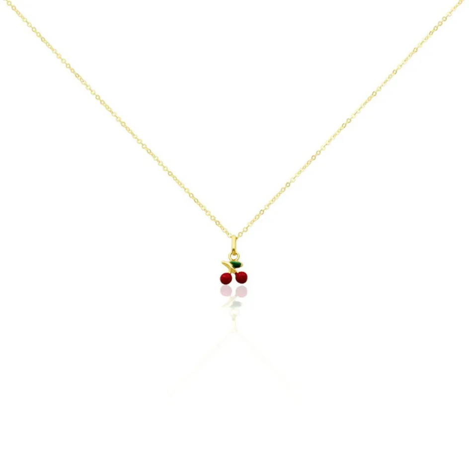 Sale Histoire d'Or Collier Cherry Cerise Or Jaune