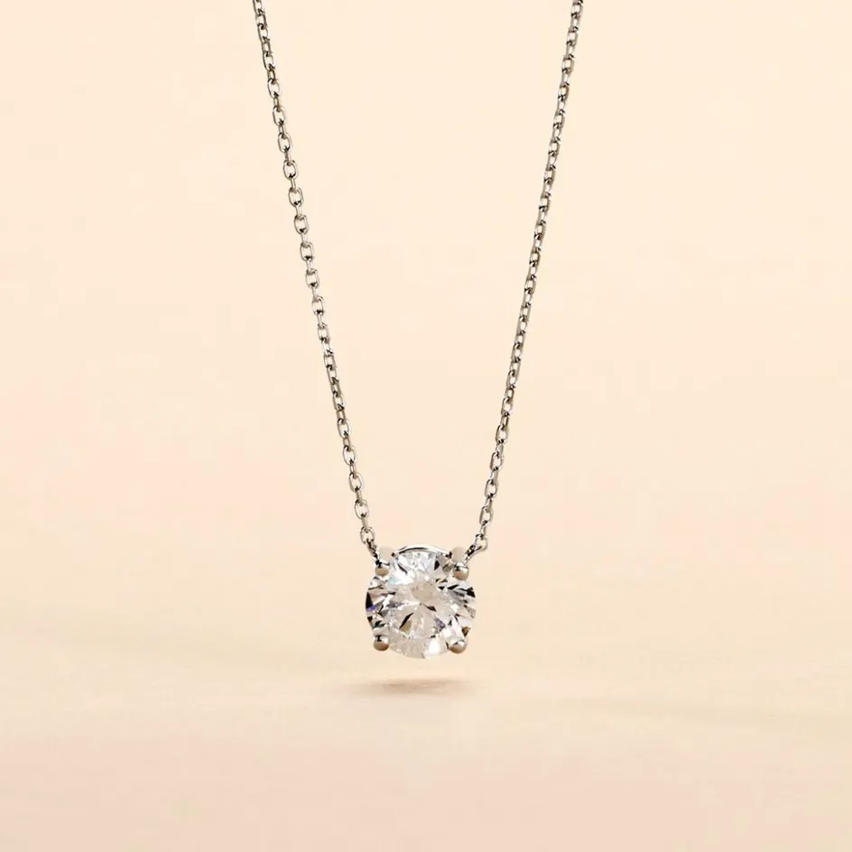 Histoire d'Or Collier Collection Aphrodite Or Blanc Diamant Synthetique* Colliers|Colliers