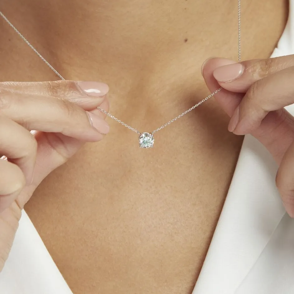 Histoire d'Or Collier Collection Aphrodite Or Blanc Diamant Synthetique* Colliers|Colliers