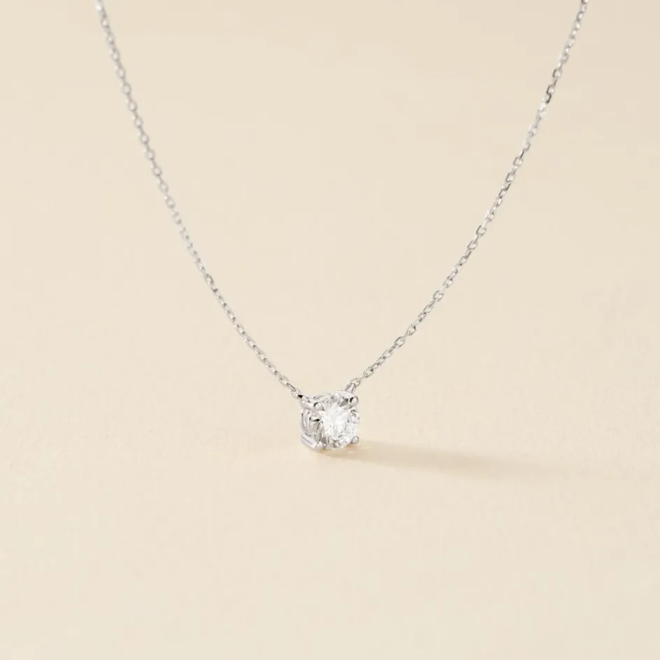 Histoire d'Or Collier Collection Aphrodite Or Blanc Diamant Synthetique* Colliers|Colliers