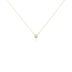 Online Histoire d'Or Collier Collection Victoria Or Jaune Diamant Synthetique or jaune diamant synthétique blanc