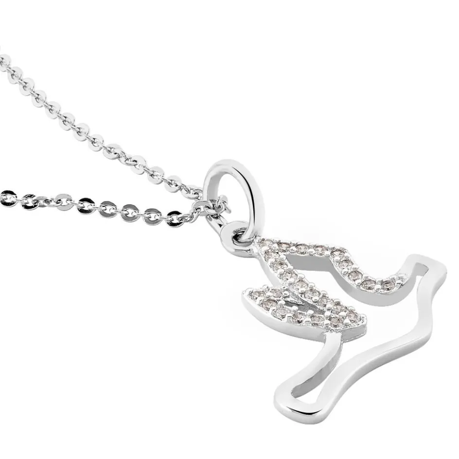 Sale Histoire d'Or Collier Colombe Argent Blanc Oxyde De Zirconium