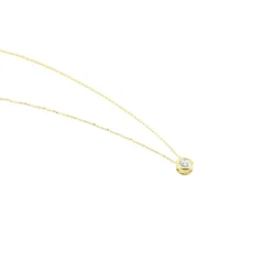 Hot Histoire d'Or Collier Columbine De Zirconium Blanc or jaune oxyde