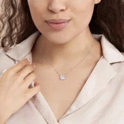 Sale Histoire d'Or Collier Court Argent Blanc Nawala Oxyde De Zirconium argent blanc oxyde