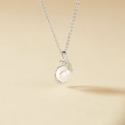 Sale Histoire d'Or Collier Cyrana Argent Blanc Perle De Culture Et Oxyde De Zirconium