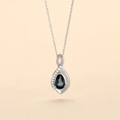 Histoire d'Or Collier Dalil Or Blanc Topaze Oxyde* Colliers|Colliers