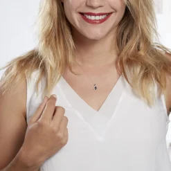 Histoire d'Or Collier Dalil Or Blanc Topaze Oxyde* Colliers|Colliers