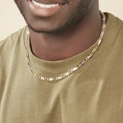 Outlet Histoire d'Or Collier Danae Plaquette Or Bicolore