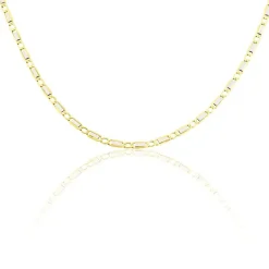 Outlet Histoire d'Or Collier Danae Plaquette Or Bicolore