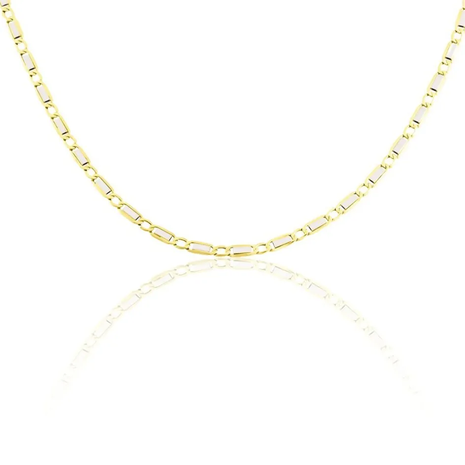 Best Histoire d'Or Collier Danae Plaquette Or Bicolore