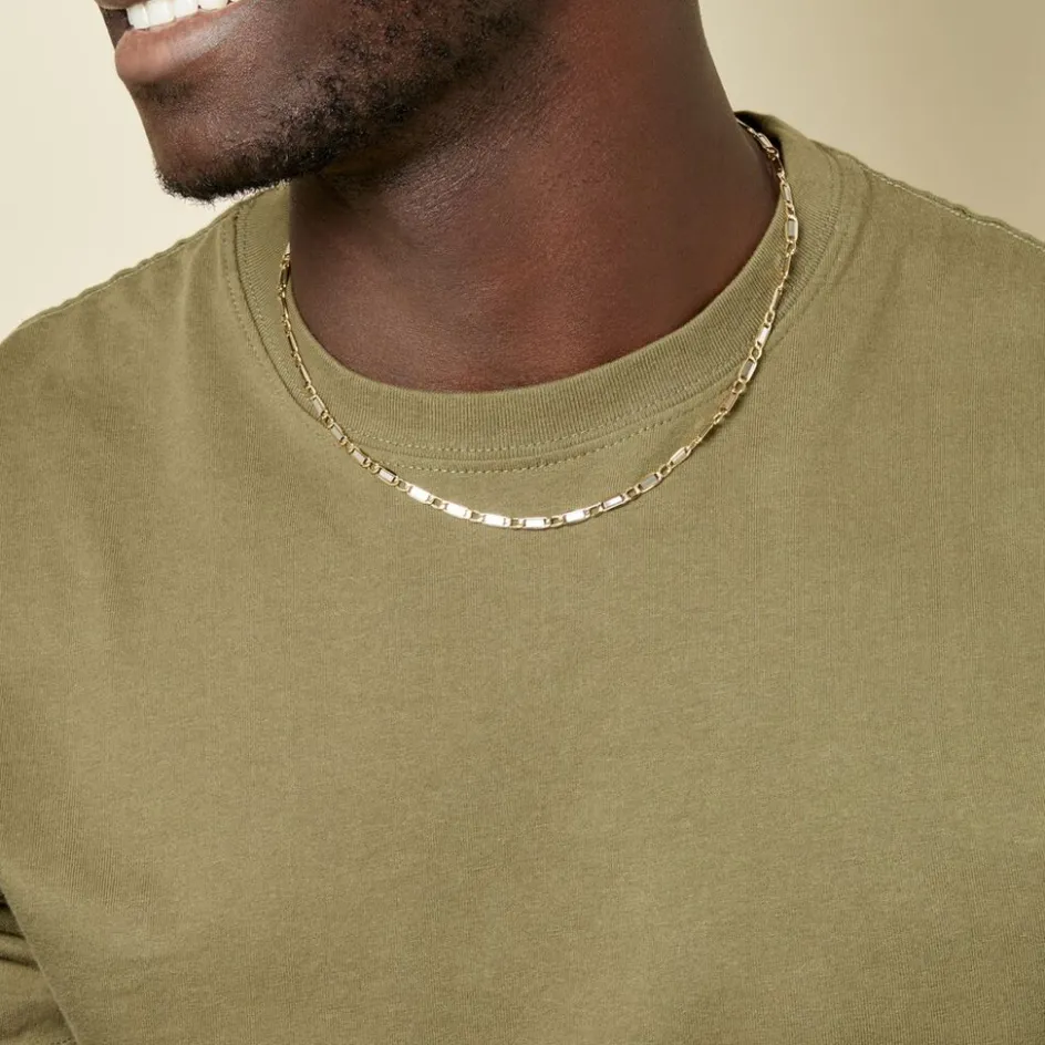 Best Histoire d'Or Collier Danae Plaquette Or Bicolore