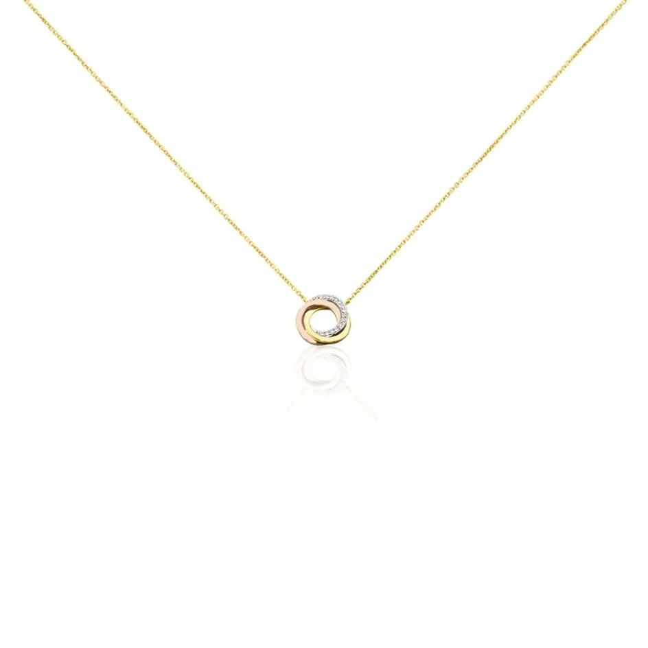 Outlet Histoire d'Or Collier Daphnee Or Tricolore Diamant