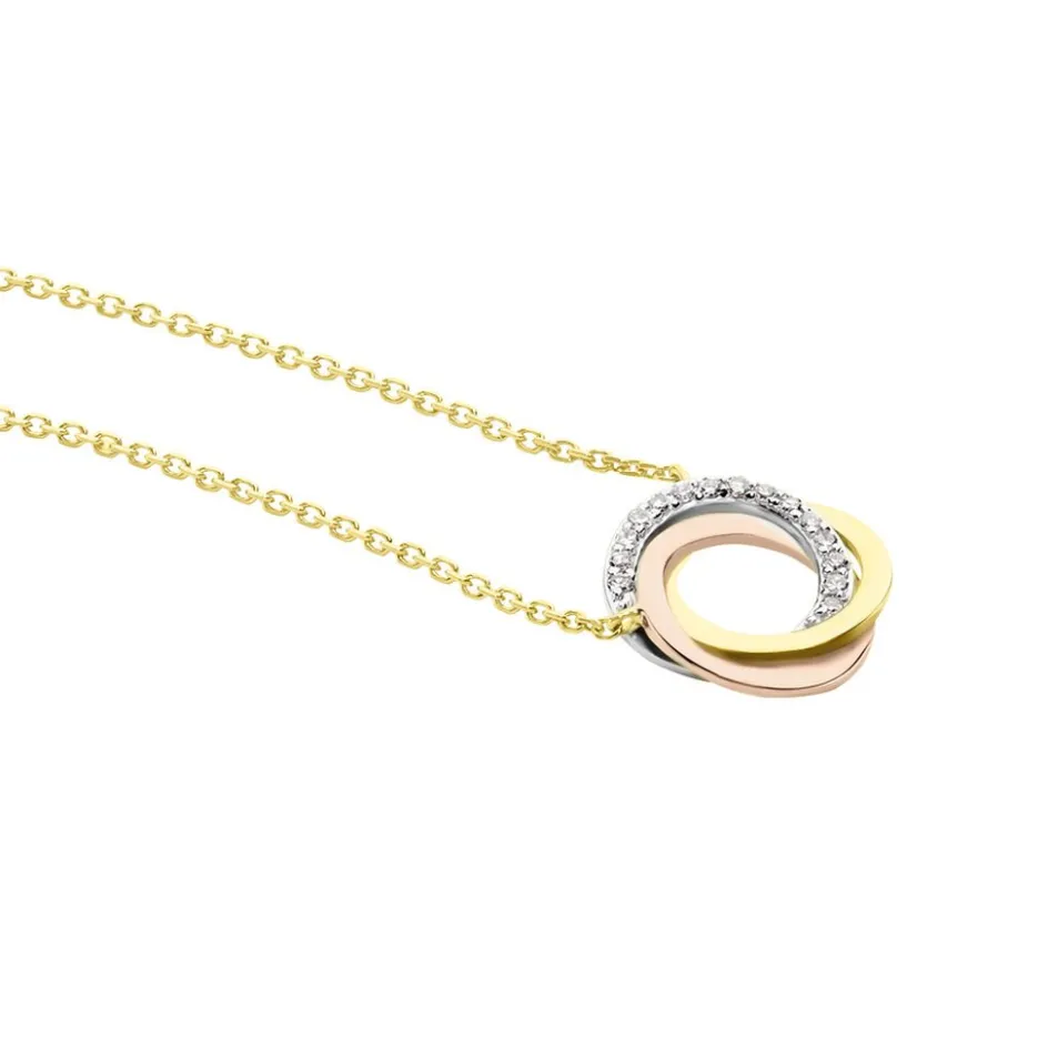 Outlet Histoire d'Or Collier Daphnee Or Tricolore Diamant