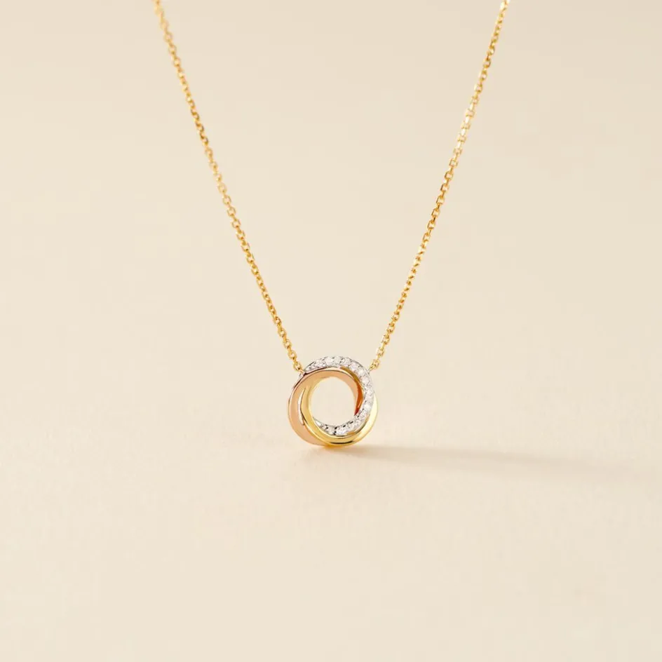 Outlet Histoire d'Or Collier Daphnee Or Tricolore Diamant