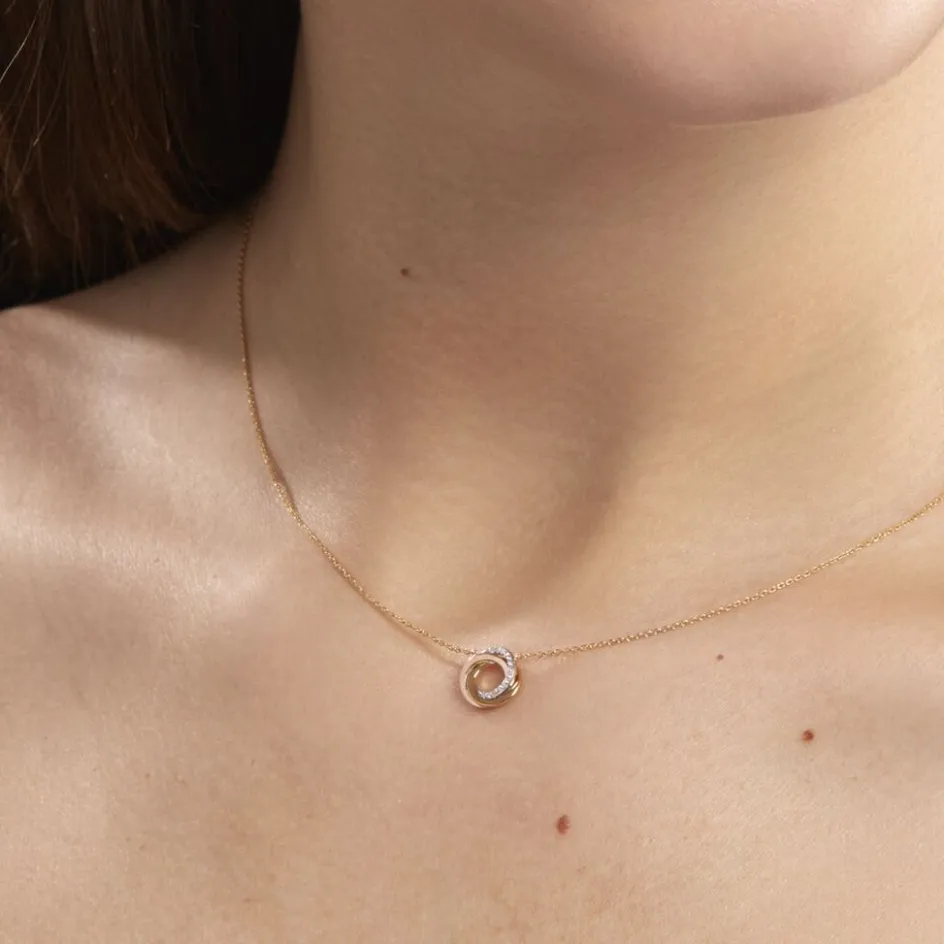 Outlet Histoire d'Or Collier Daphnee Or Tricolore Diamant