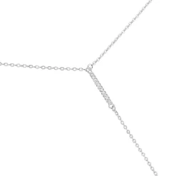 Hot Histoire d'Or Collier De Dos Ou Sautoir Argent Blanc Indigo Oxyde De Zirconium argent blanc oxyde
