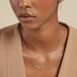 Discount Histoire d'Or Collier Declaration De Zirconium argent blanc oxyde