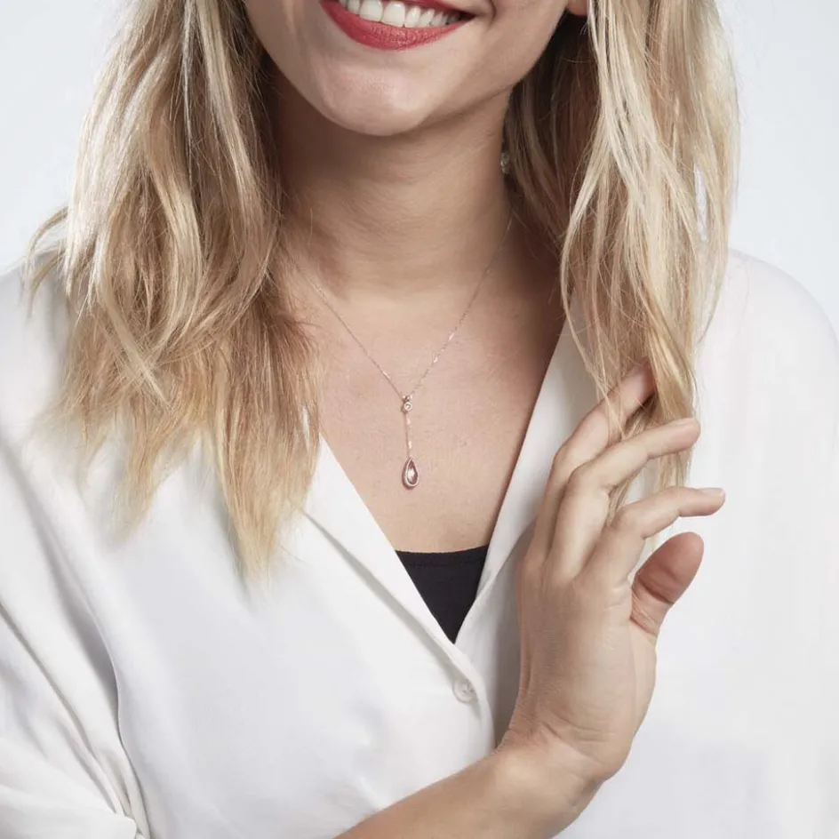 Histoire d'Or Collier Dennis Or Blanc Amethyste* Colliers|Colliers