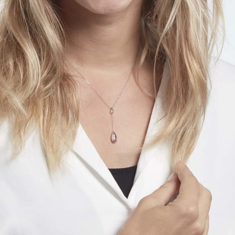 Histoire d'Or Collier Dennis Or Blanc Amethyste* Colliers|Colliers