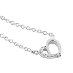 Outlet Histoire d'Or Collier Dorthea Argent Blanc Oxyde De Zirconium