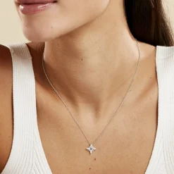 Sale Histoire d'Or Collier Eclat Argent Blanc Oxyde De Zirconium