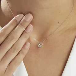 Histoire d'Or Collier Eliana Or Blanc Topaze Et Oxyde De Zirconium* Colliers|Colliers