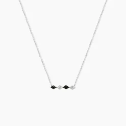 Outlet Histoire d'Or Collier Enid Or Blanc Diamant
