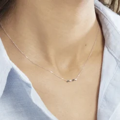 Outlet Histoire d'Or Collier Enid Or Blanc Diamant