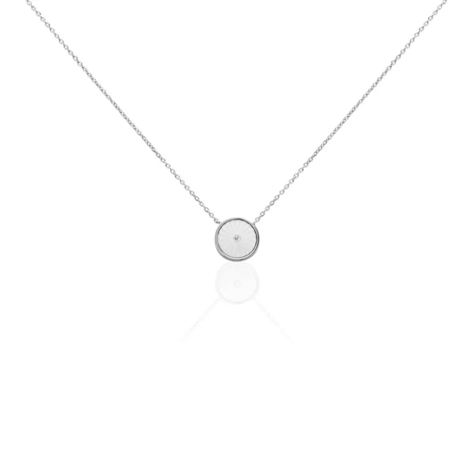 Histoire d'Or Collier Erina Argent Blanc Nacre Oxyde De Zirconium* Colliers|Colliers